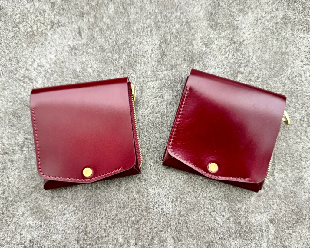 moku Cordovan(コードバン)経年変化 未使用→6ヶ月経過後