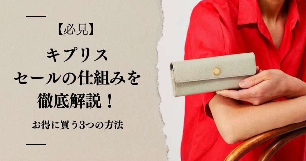 【必見】キプリス セールの仕組みを徹底解説!お得に買う3つの方法