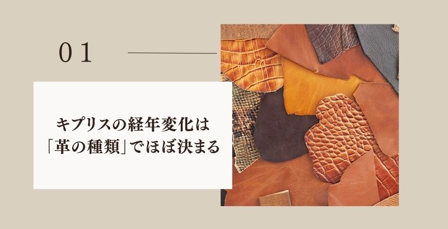 キプリスの経年変化は「革の種類」でほぼ決まる